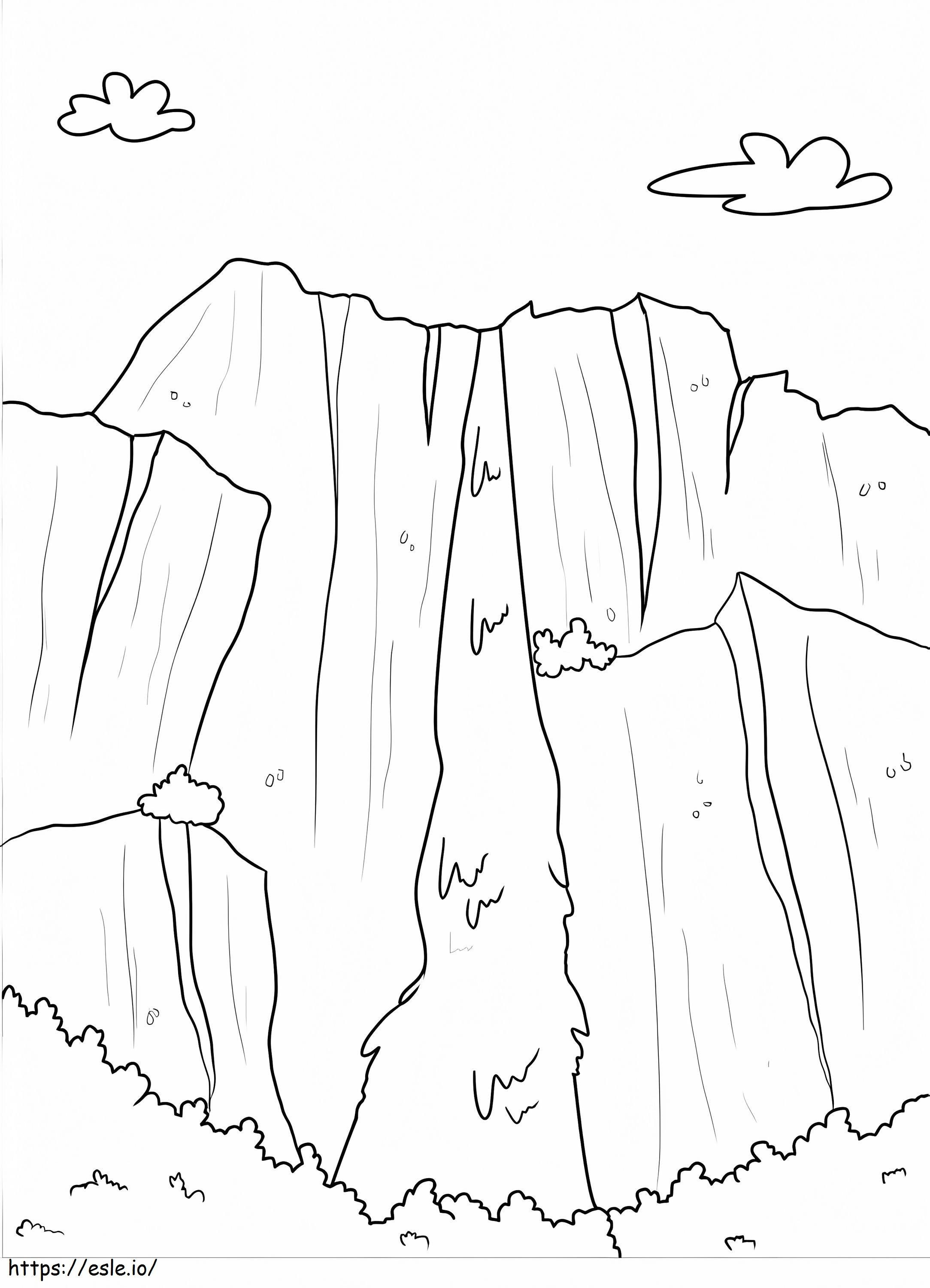 Angel Falls coloring page