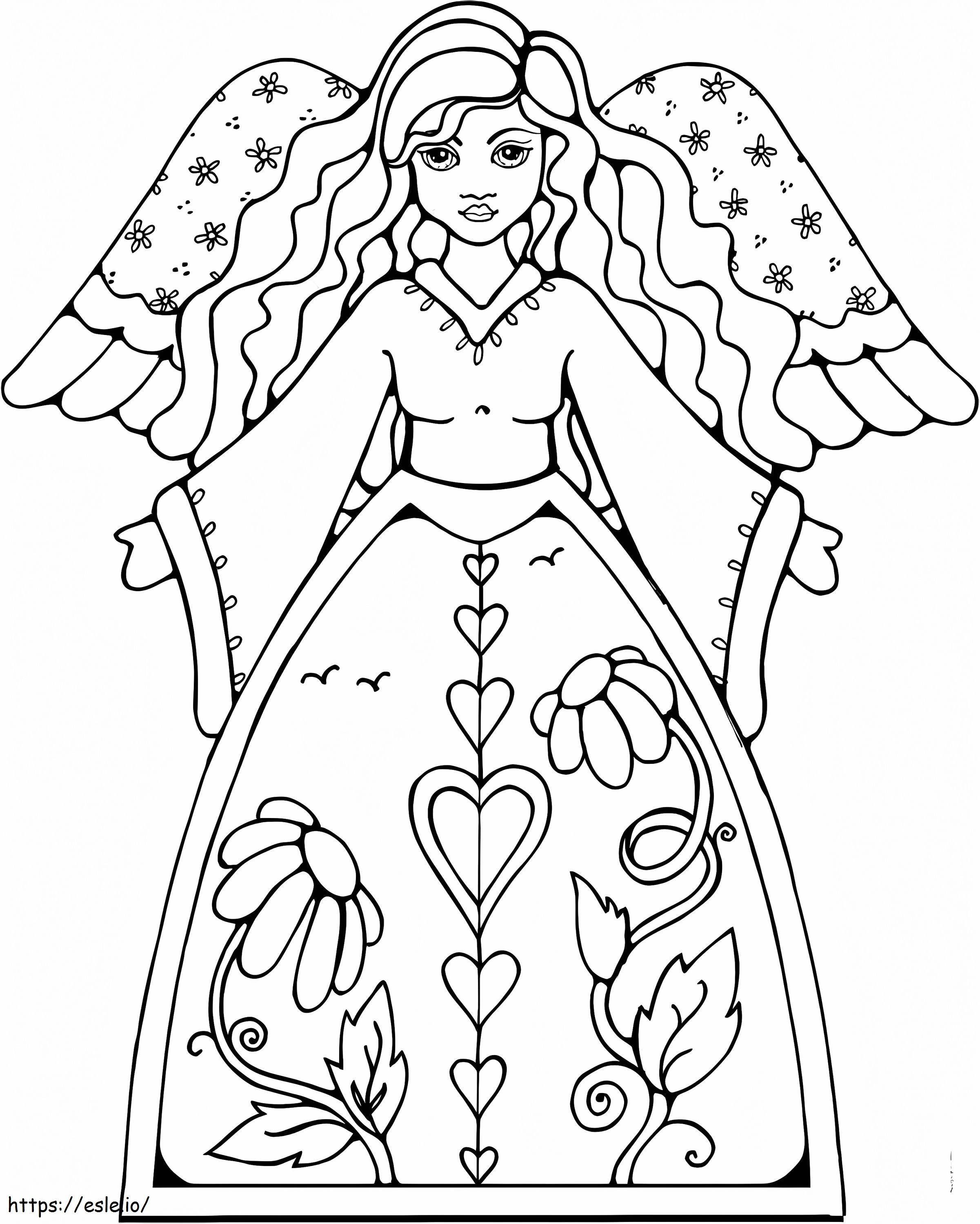 Wonderful Angel coloring page