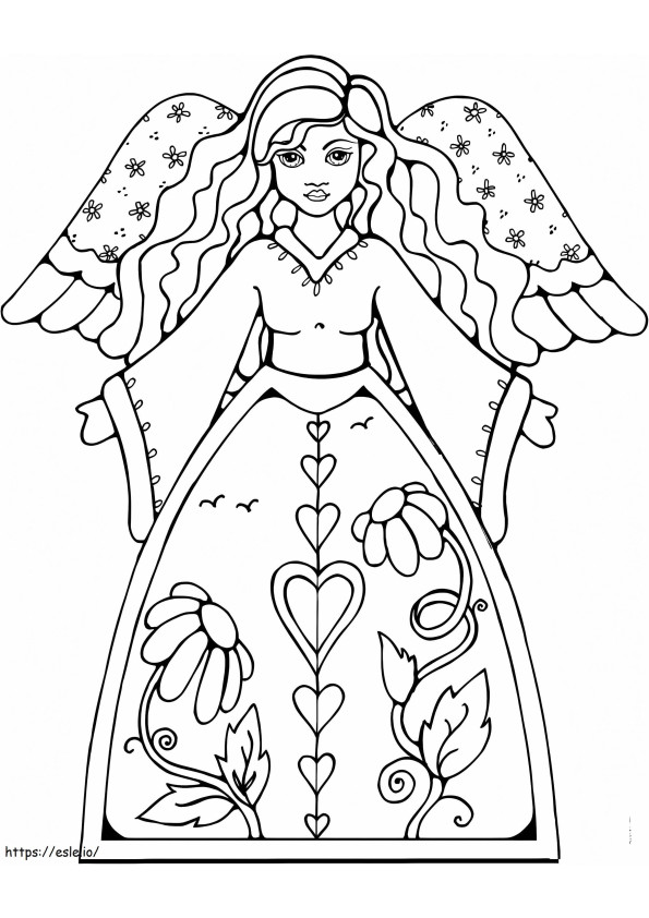 Wonderful Angel coloring page