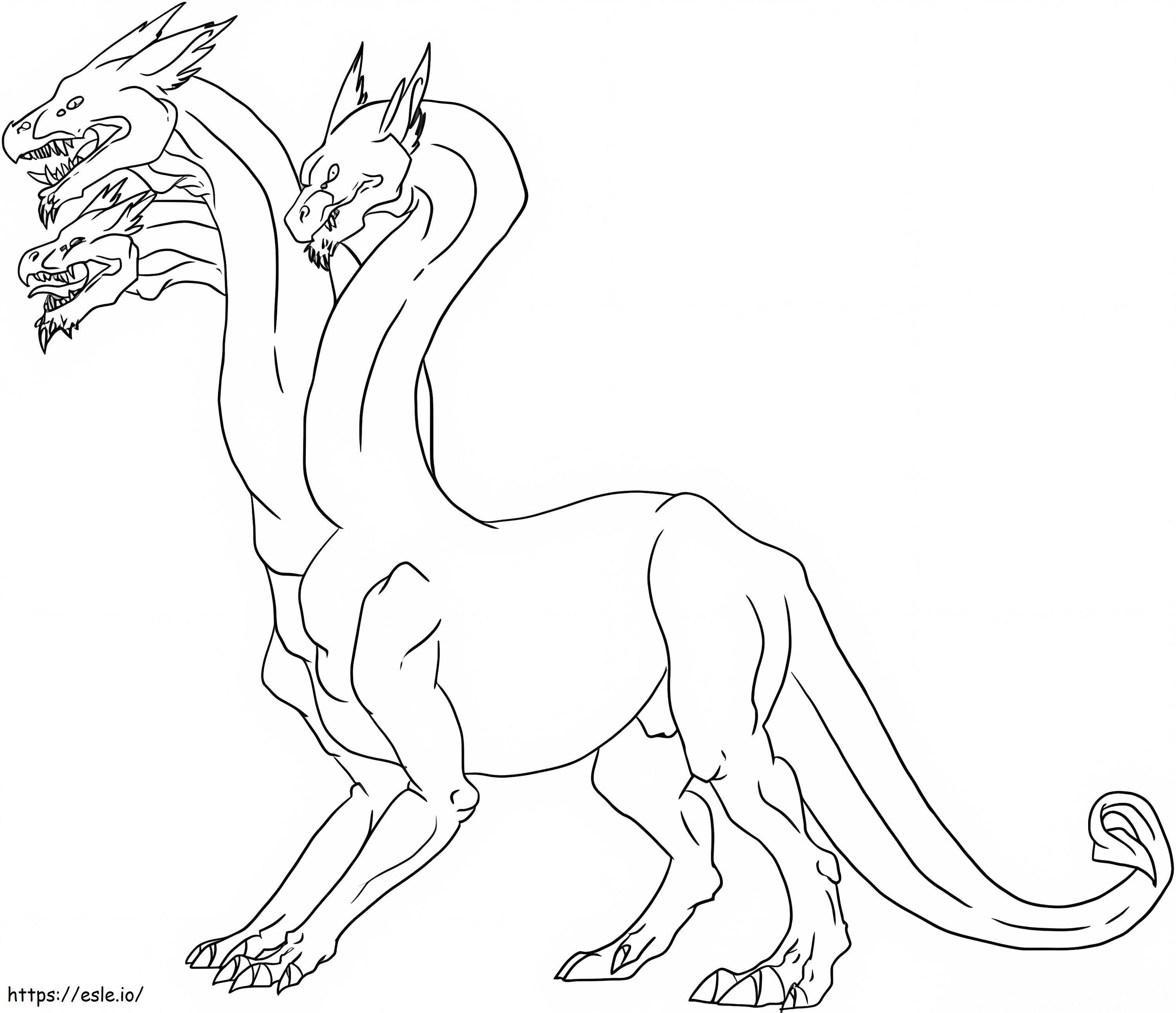 Stunning Hydra coloring page