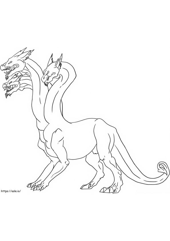 Stunning Hydra coloring page