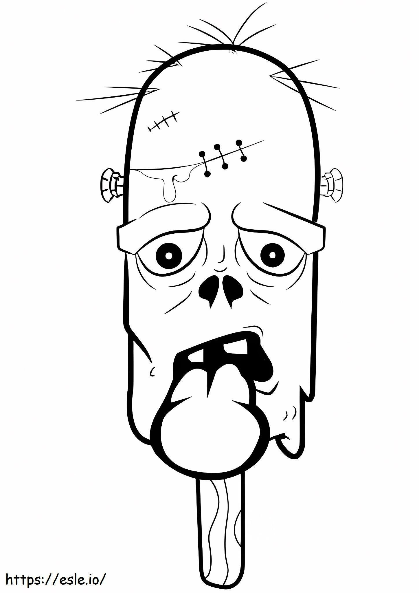 Zombie Ice Cream coloring page