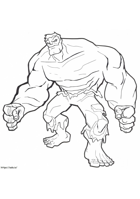 Hulk 11 de colorat