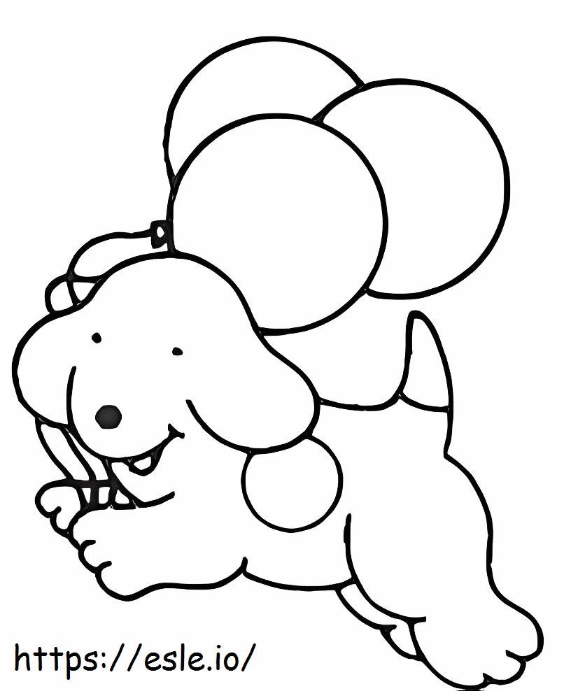 Balão Fácil de Segurar Para Cães - Desenho Para Colorir Grátis