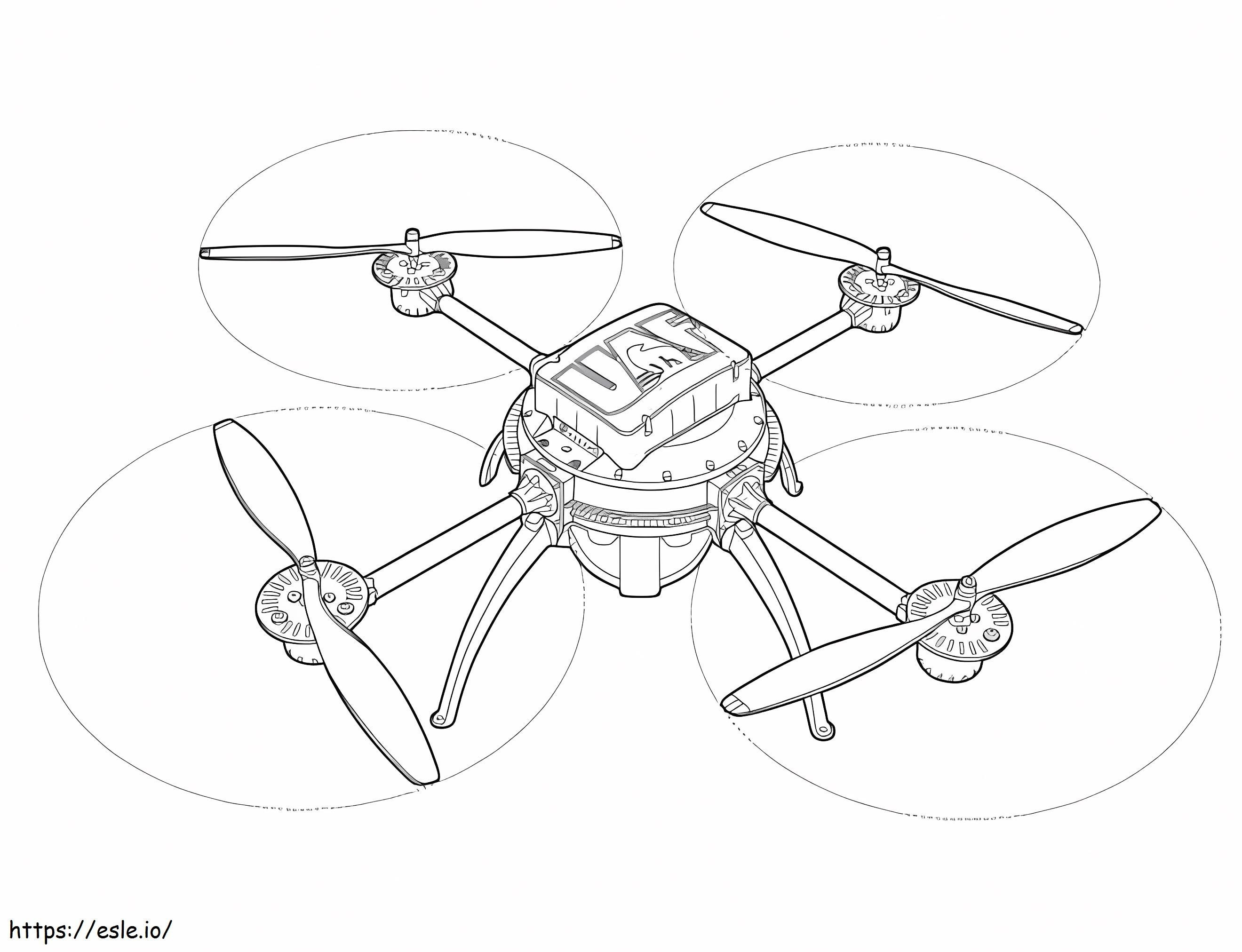 Coloriage Joli drone à imprimer dessin