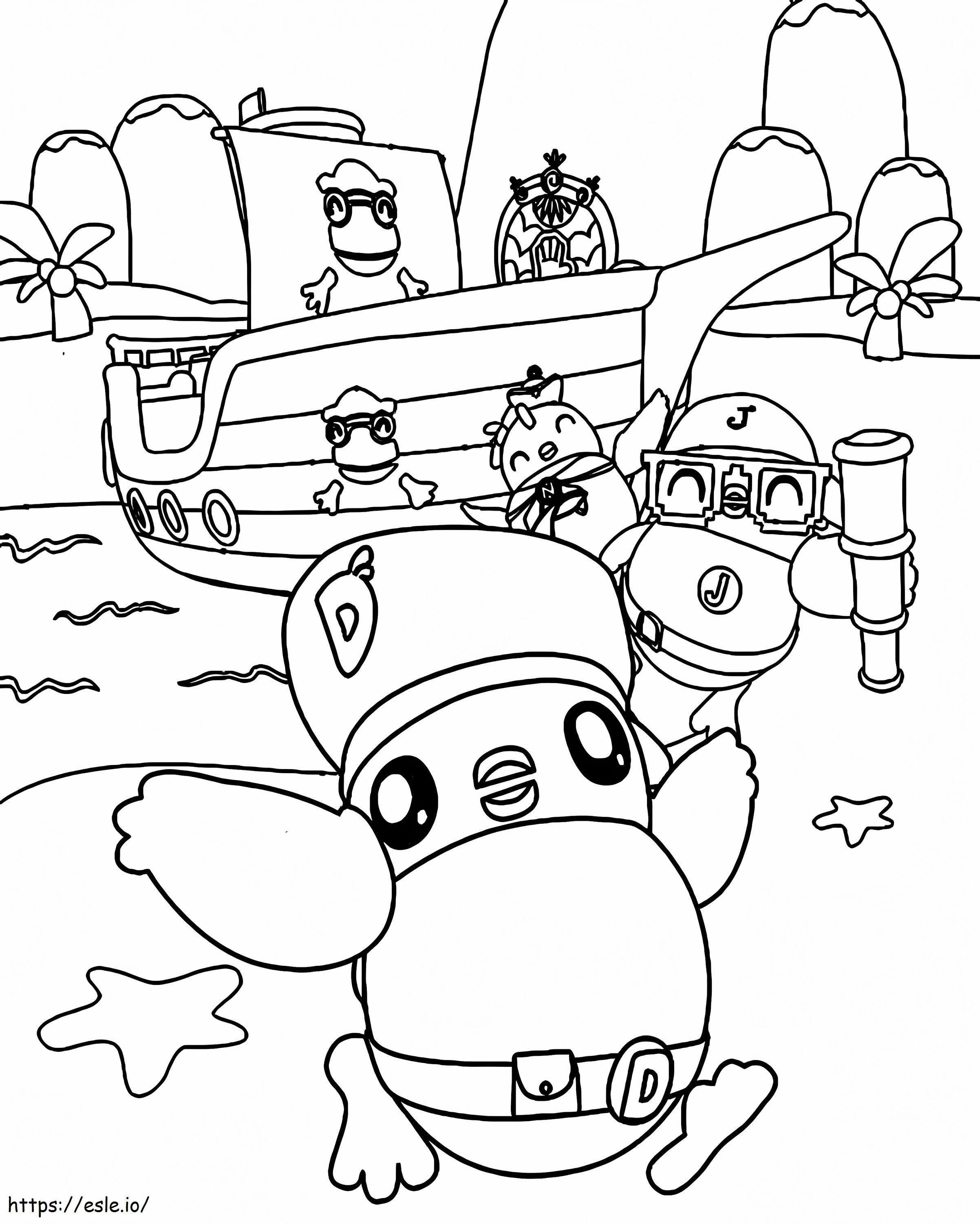 Didi Friends 3 coloring page