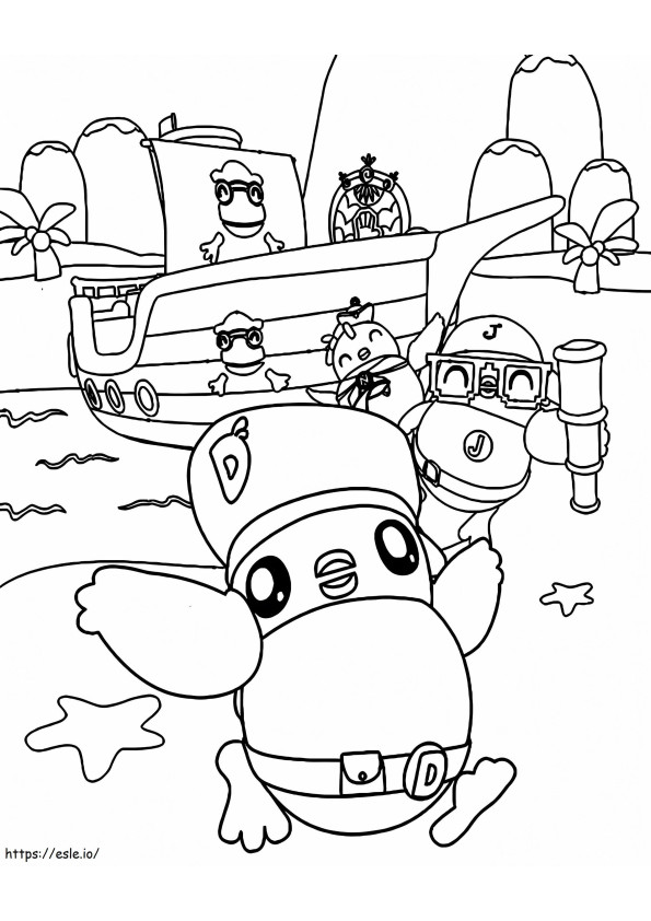 Didi Friends 3 coloring page