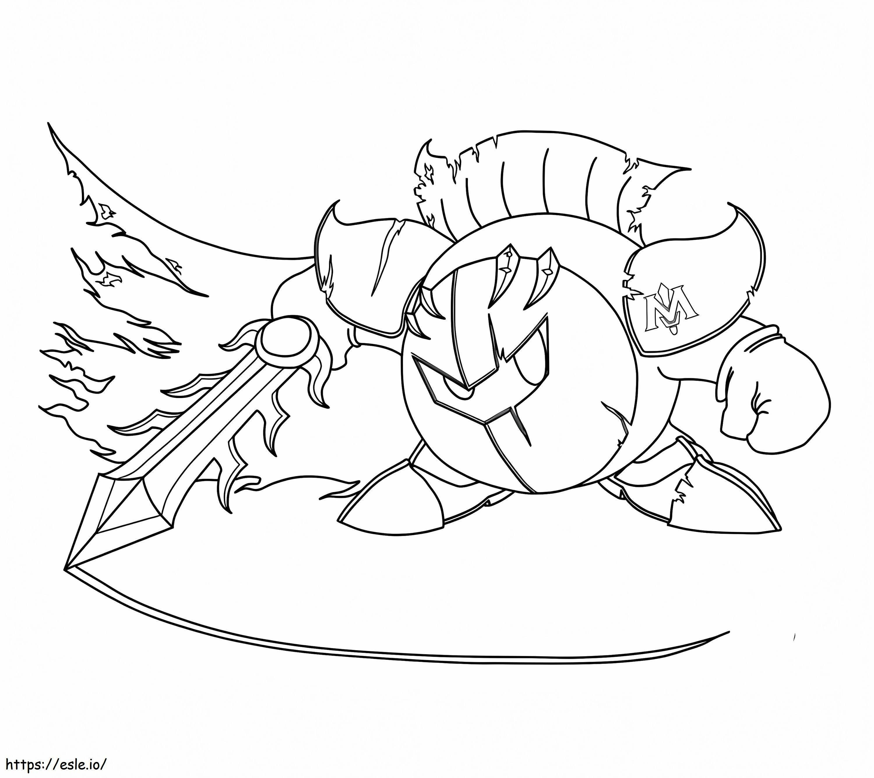 Meta Knight 1 coloring page