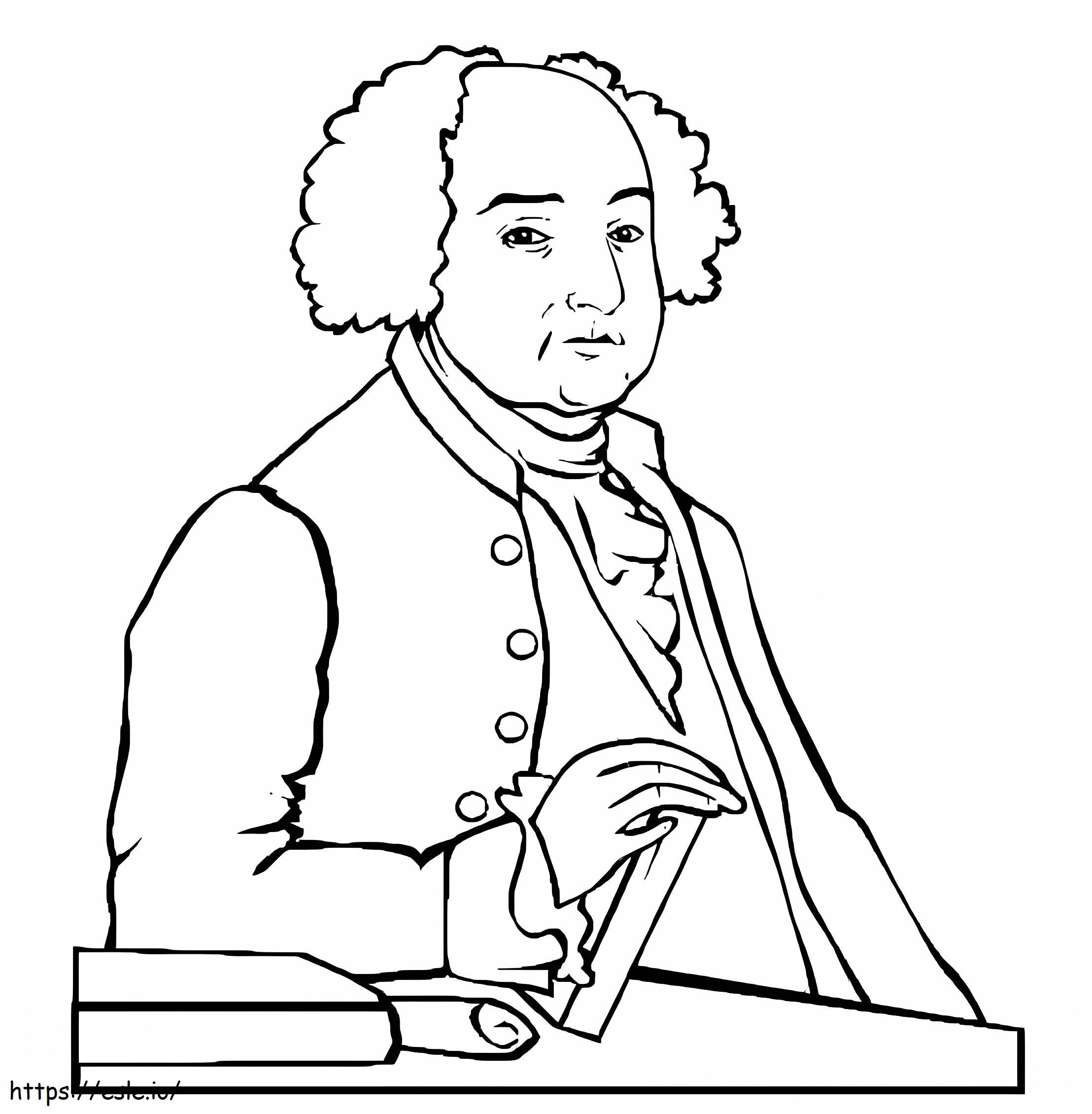 Presidente John Adams para colorir