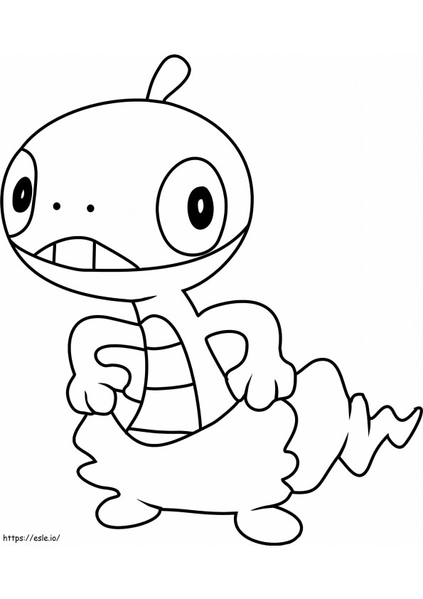 Scraggy Pokemon coloring page
