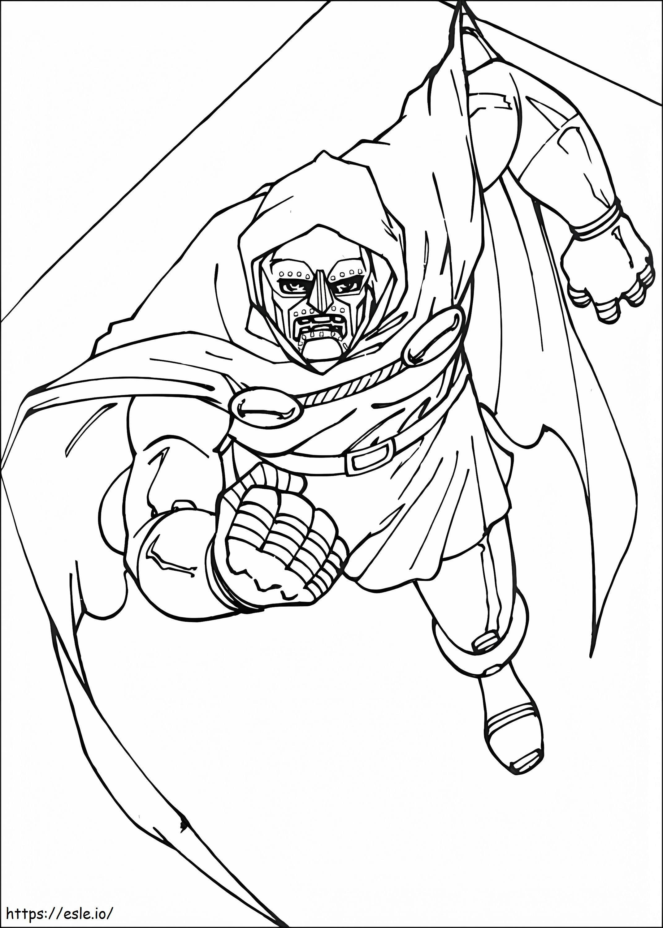 Dr Doom From Fantastic Four coloring page