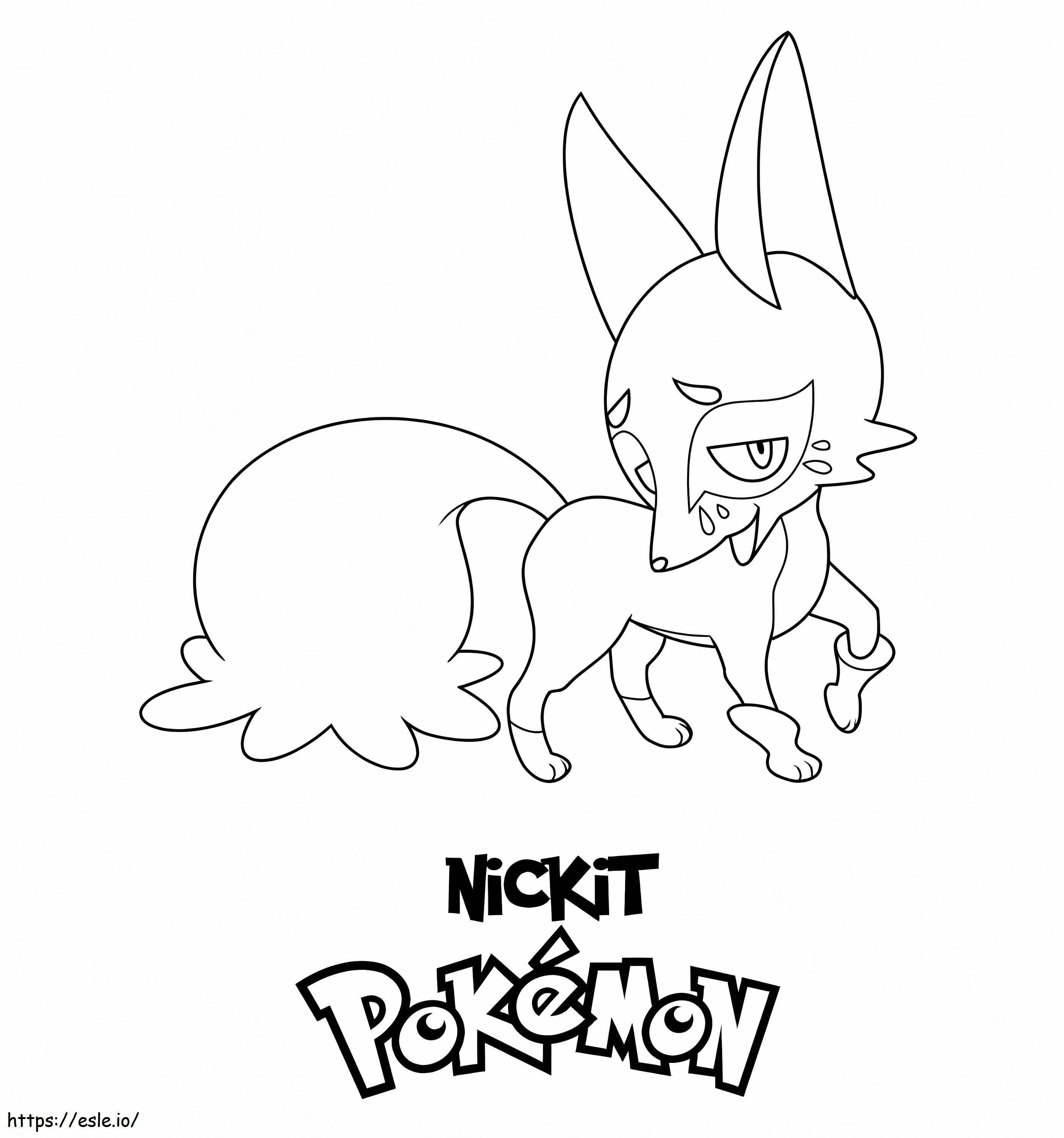 Nicknames Pokemon coloring page