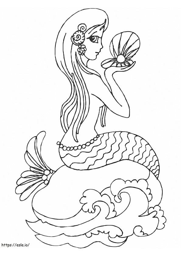 Mermaid For Kids coloring page