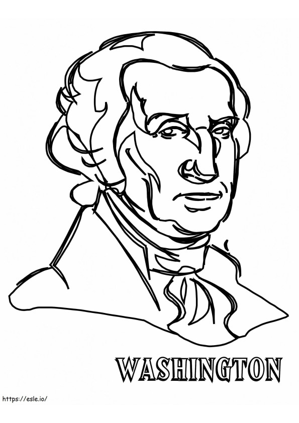 George Washington 21 coloring page