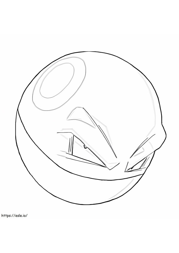 Pokemon Voltorb 4 coloring page