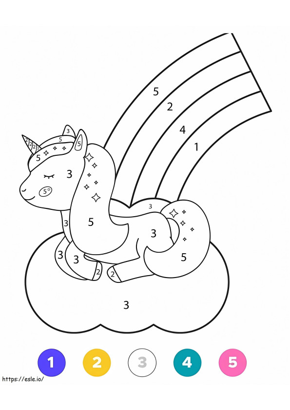 Unicornio Mágico 7 para colorear