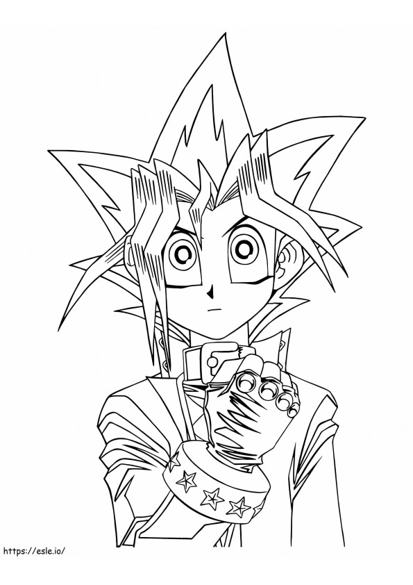 Funny Yu Gi Oh coloring page