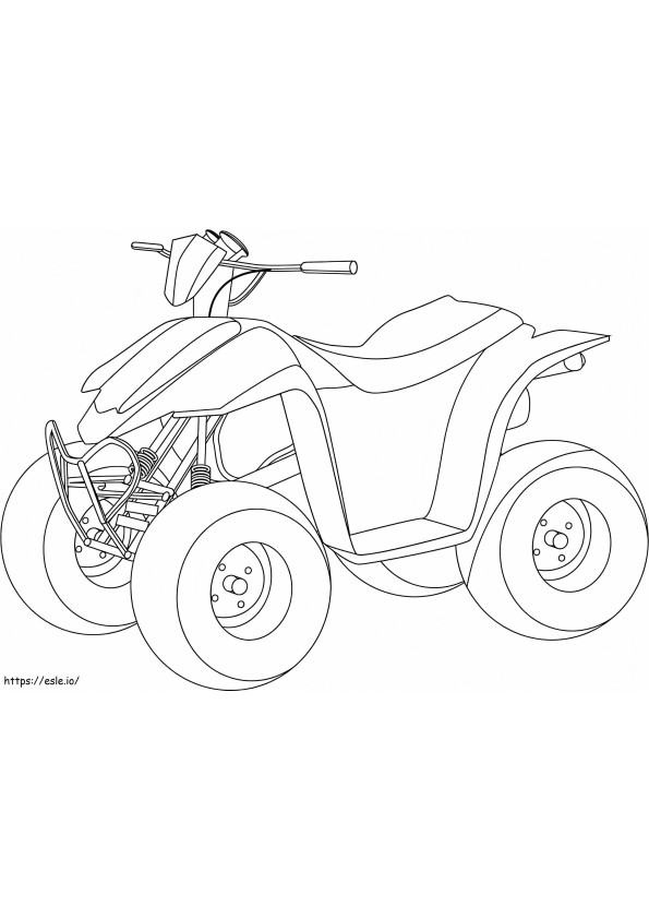 ATV Quad coloring page