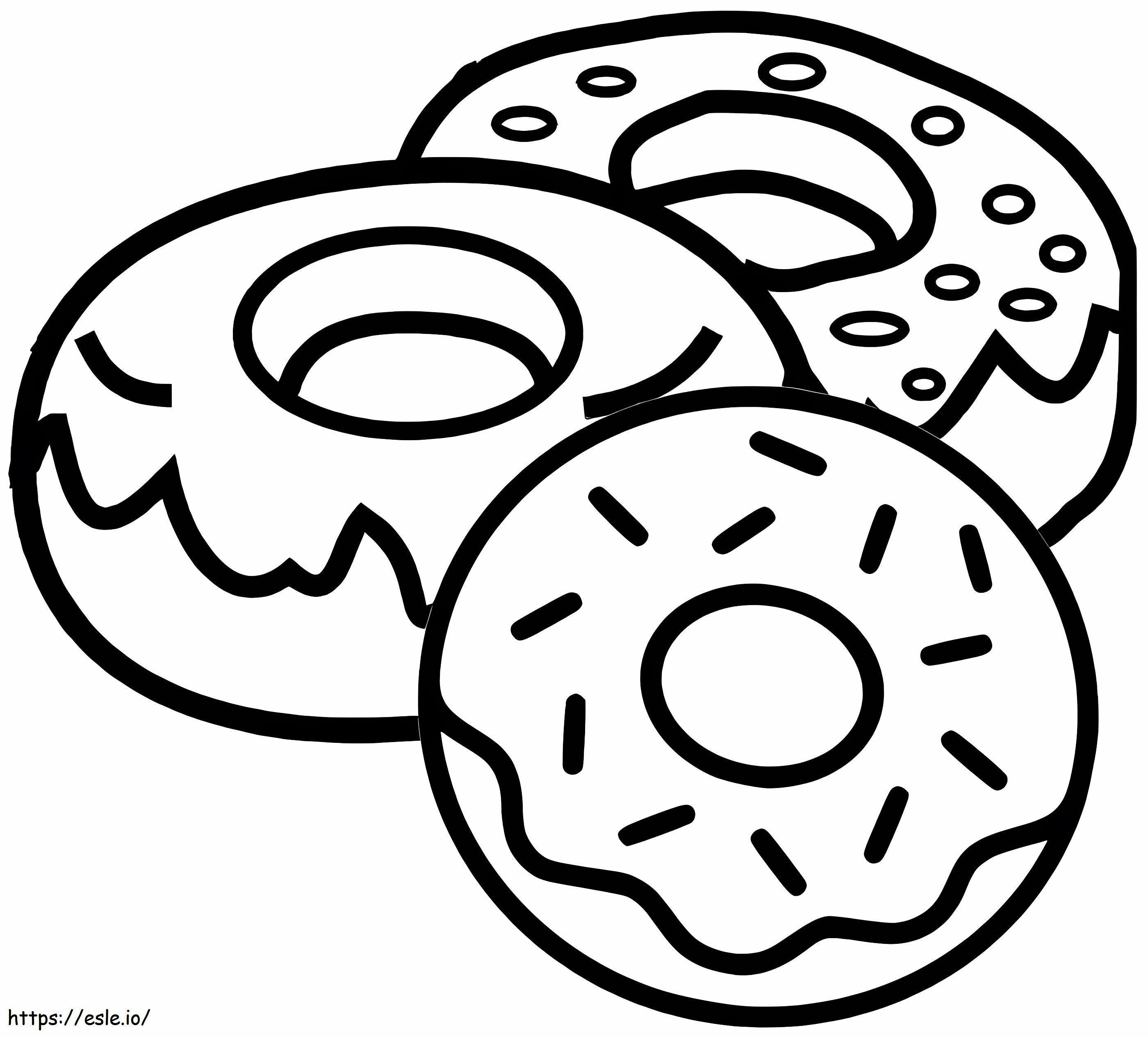 HD Donut Image coloring page