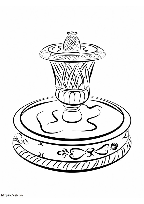 Wonderful Fountain coloring page