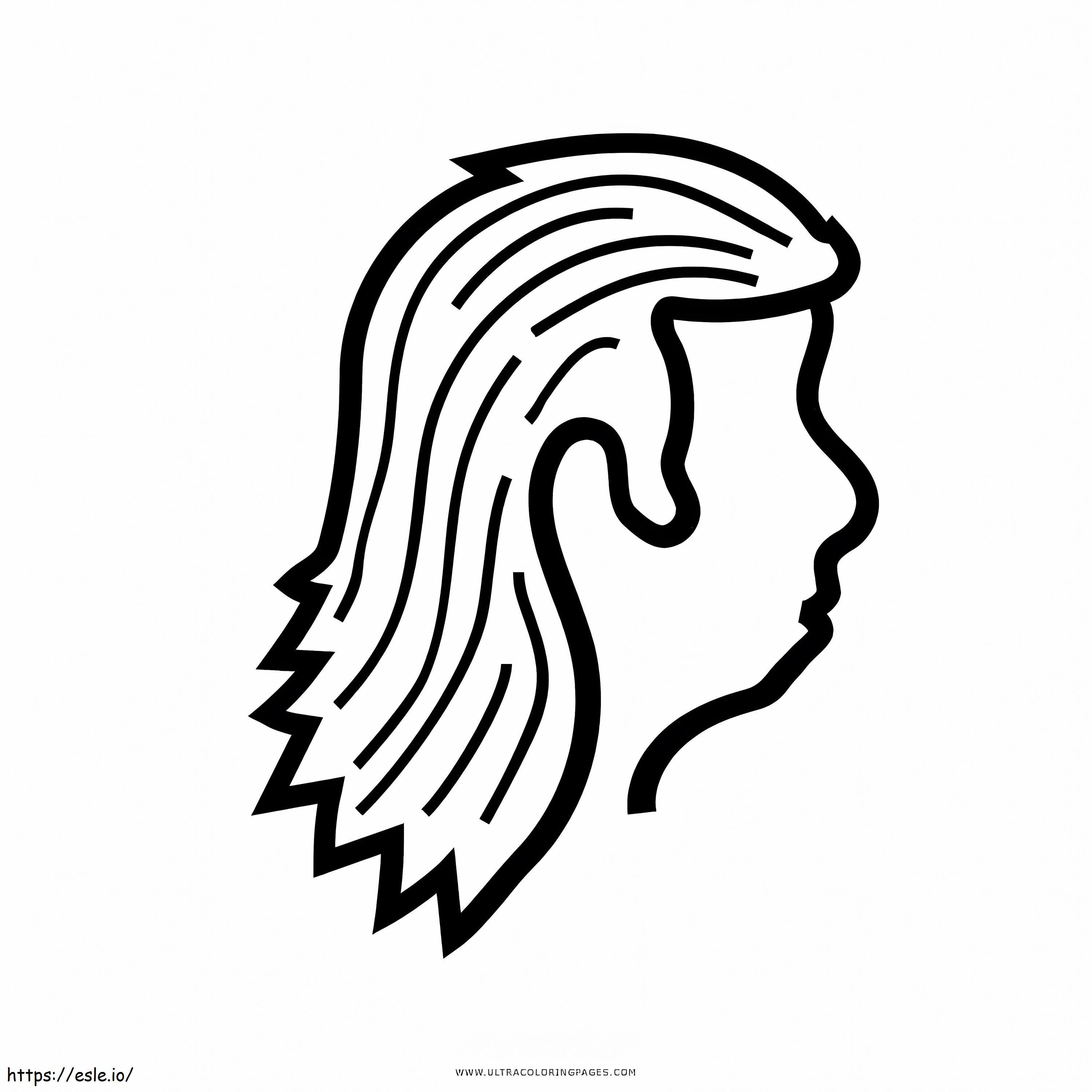 Vokuhila-Haar ausmalbilder