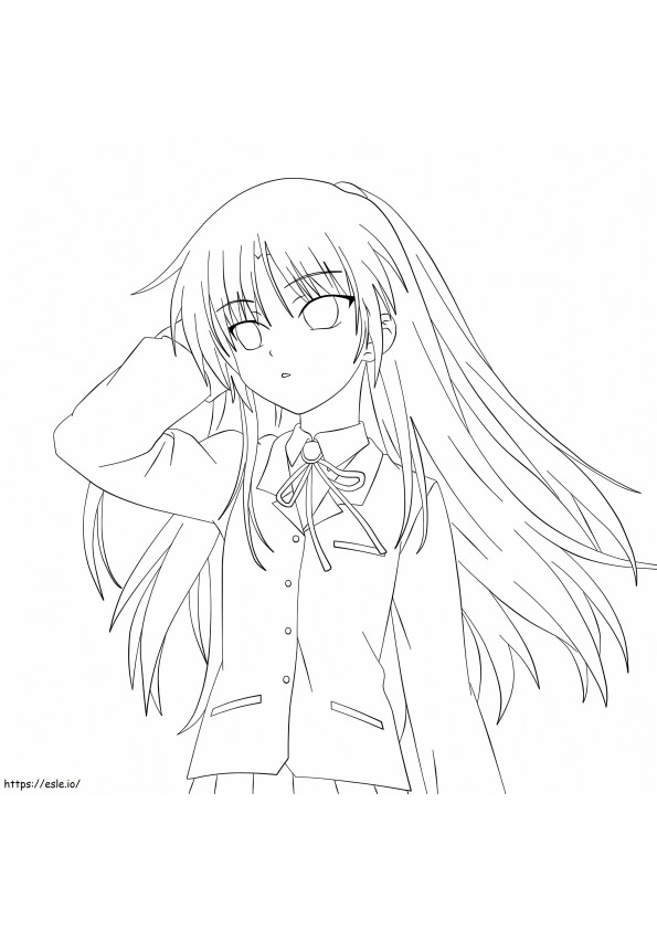 Guy Anime Girl coloring page