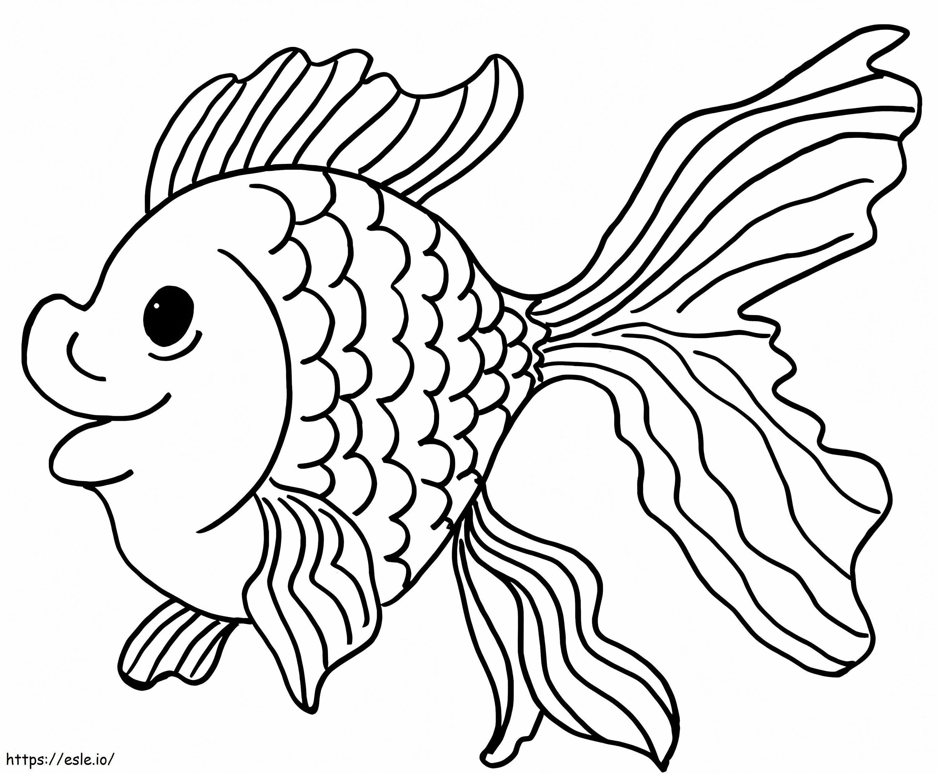 Goldfish 3 coloring page