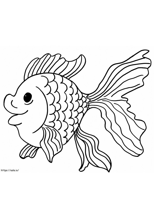 Peixinho Dourado 3 para colorir