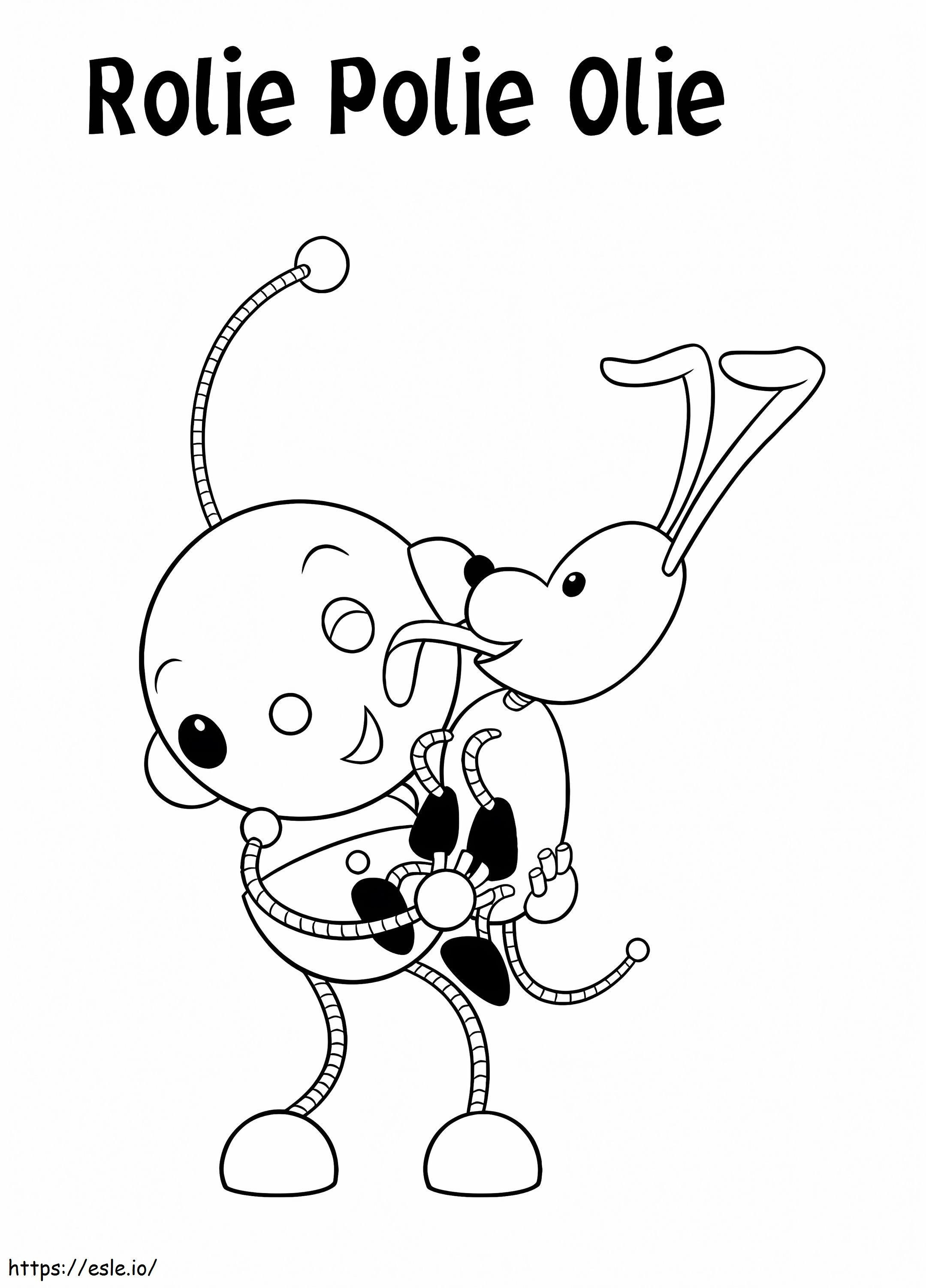 Happy Spot And Olie Polie coloring page