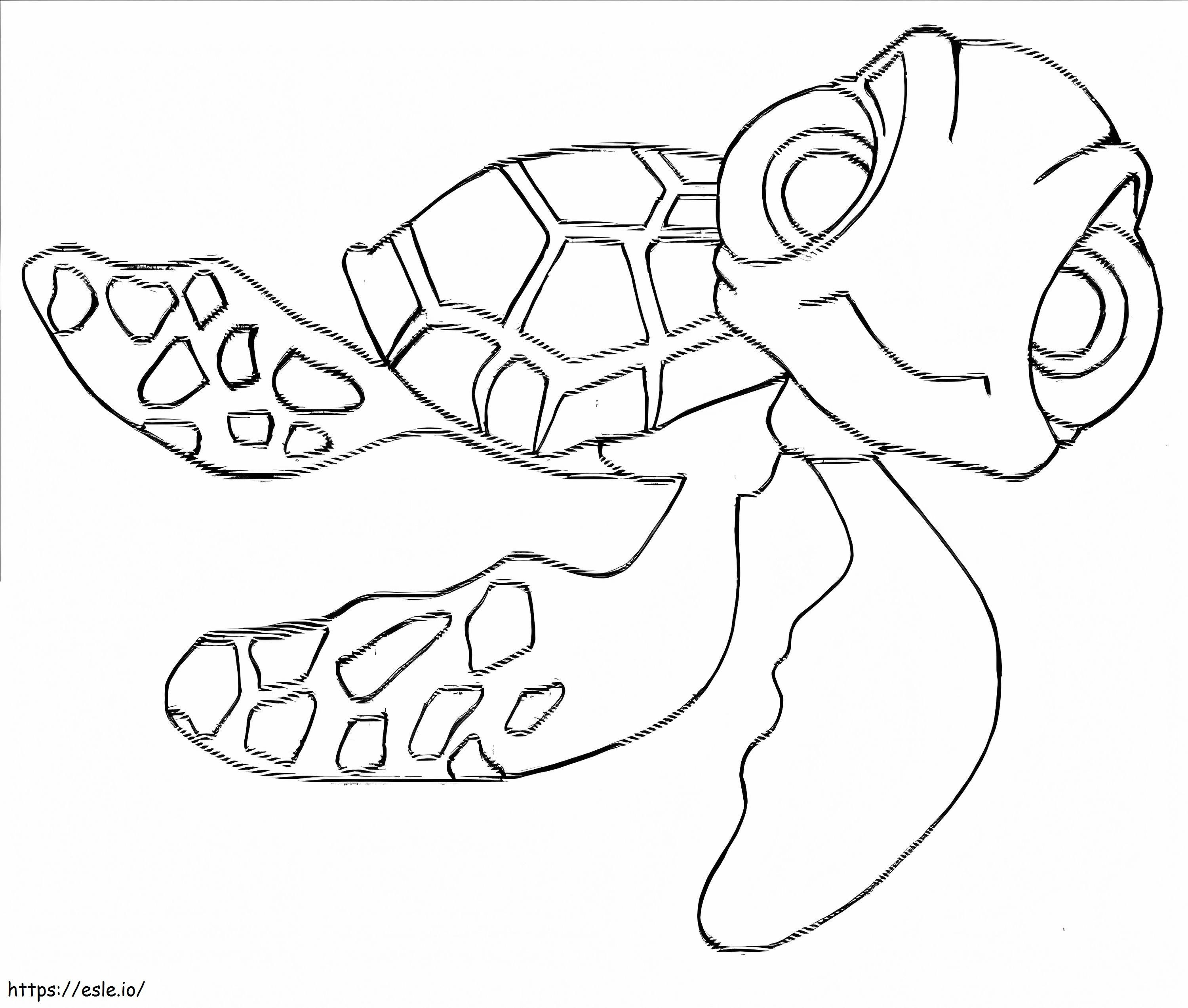 Squirt Finding Nemo coloring page