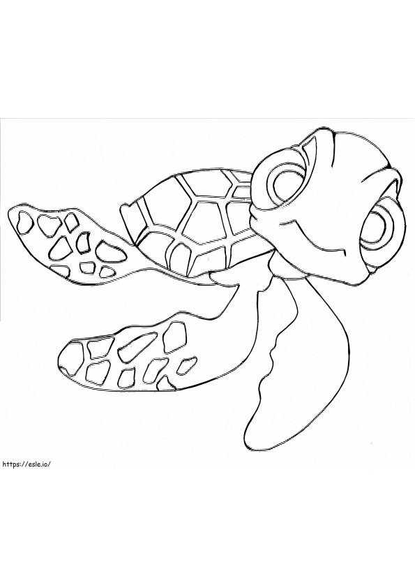 Squirt Finding Nemo coloring page