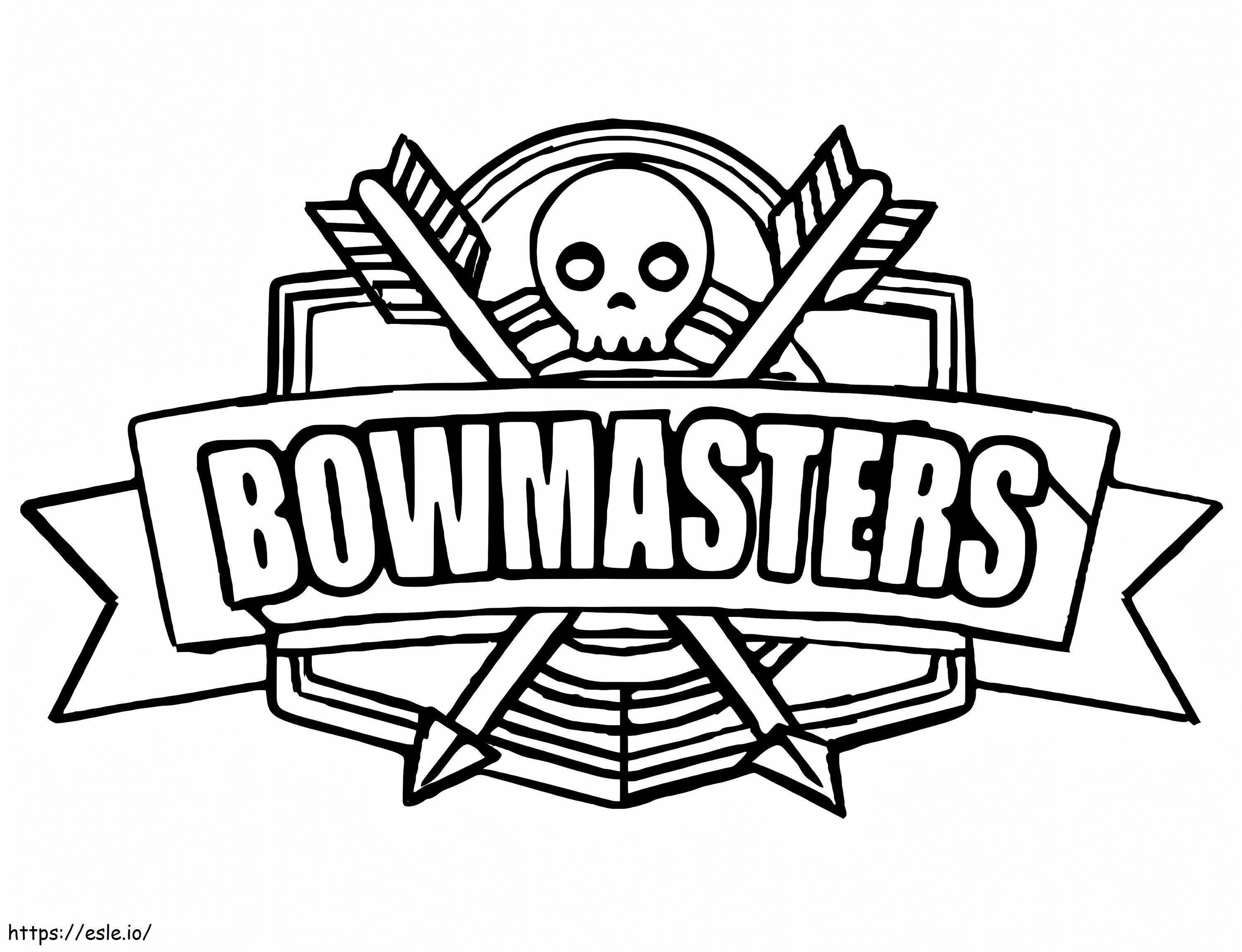 Coloriage Logo Bowmasters à imprimer dessin