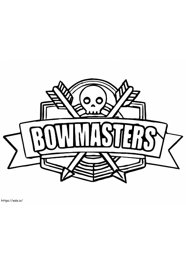 Logo Bowmasters coloring page