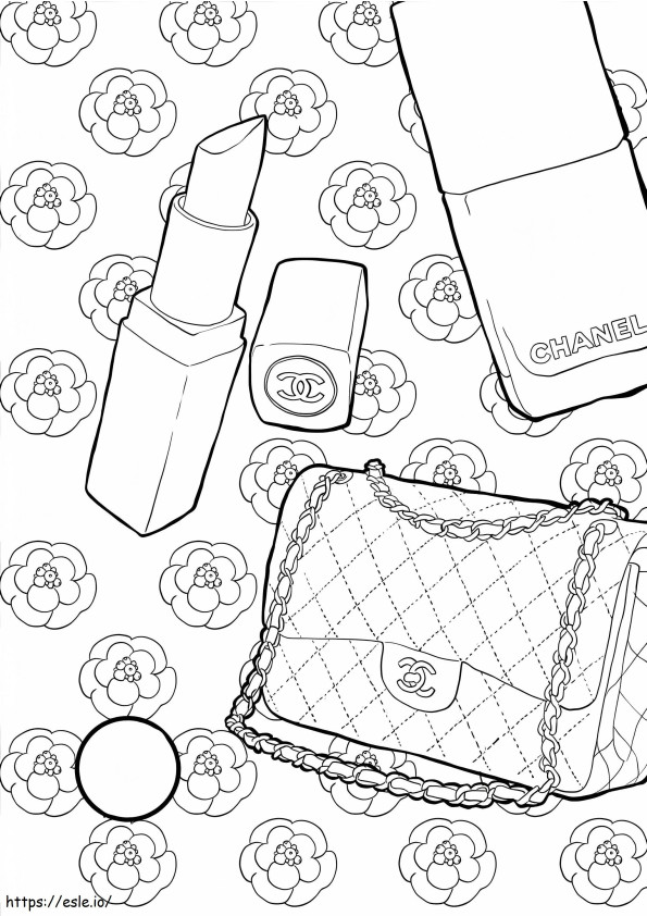 Chanel coloring page