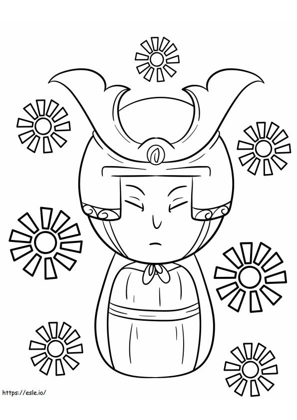 Japanische Kokeshi KIMMIDOLL skaliert