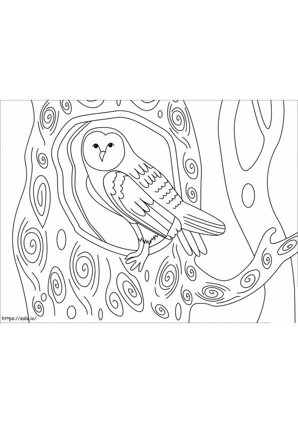 Owl 16 coloring page