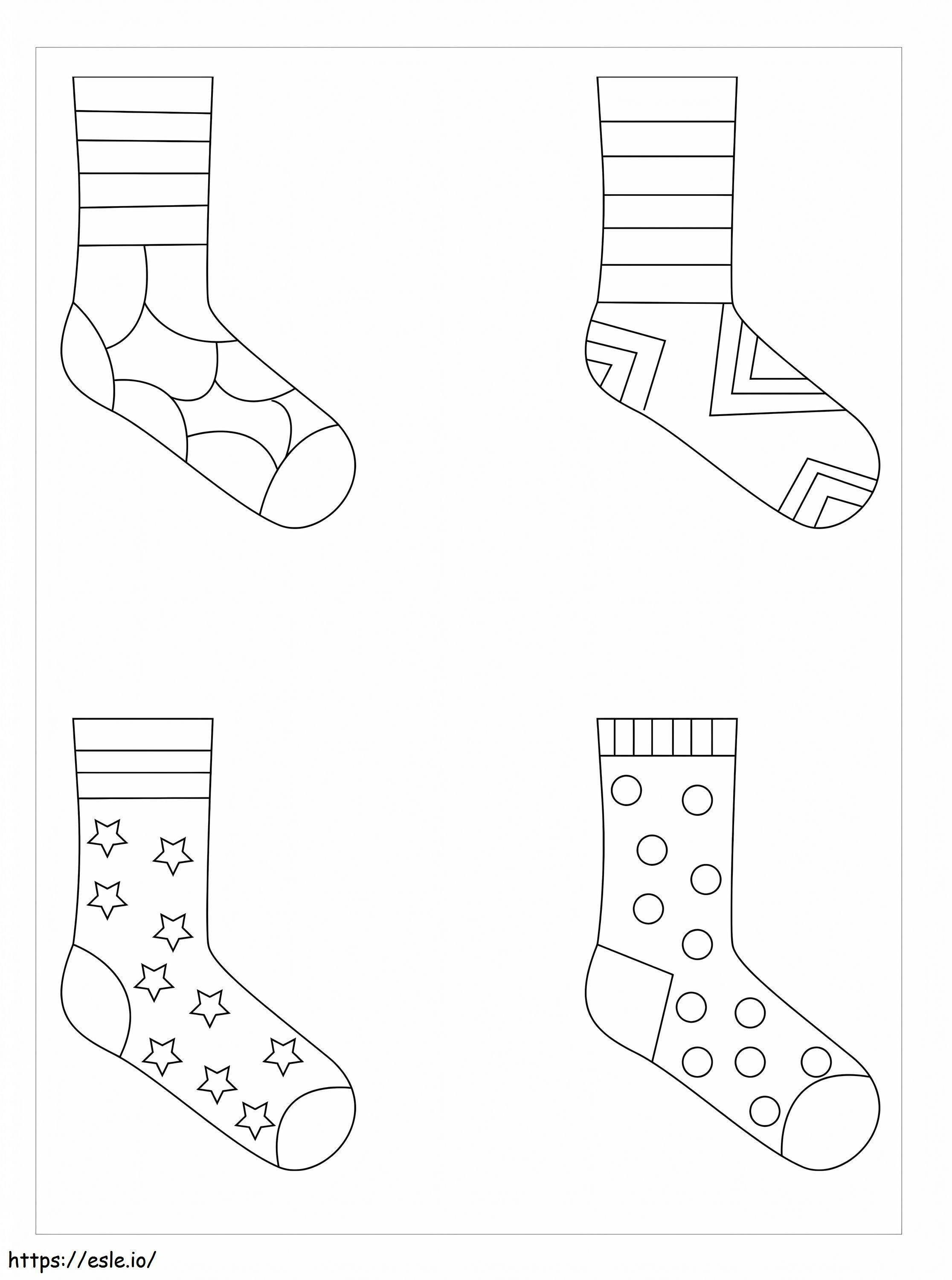Dört Çorap boyama