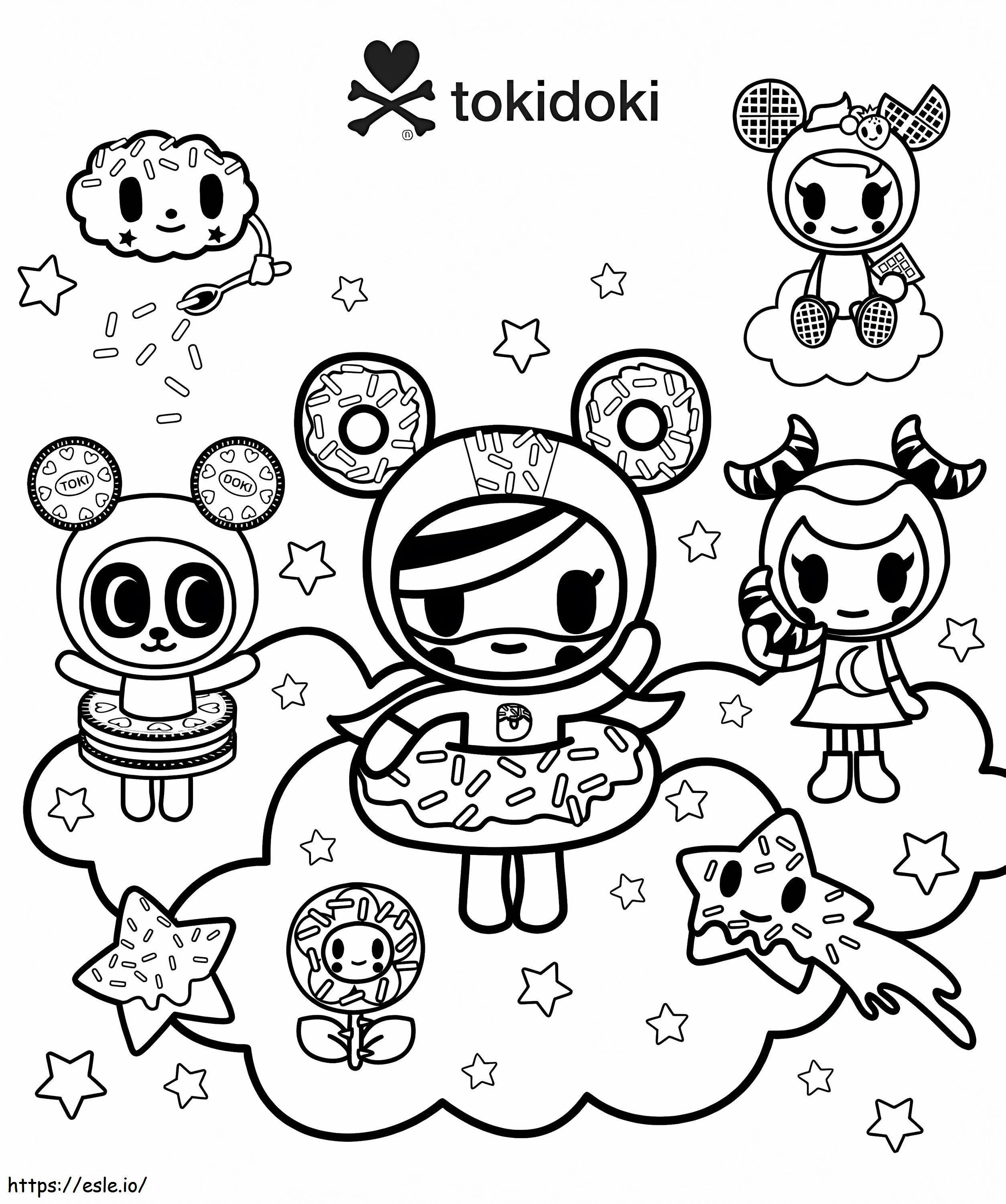 Super Donutella Tokidoki coloring page
