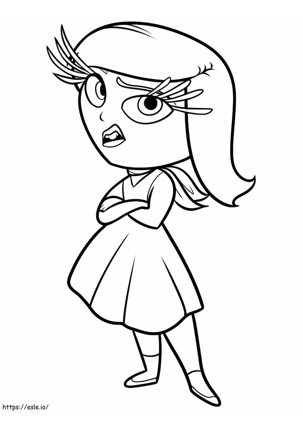 Disgust From Inside Out coloring page