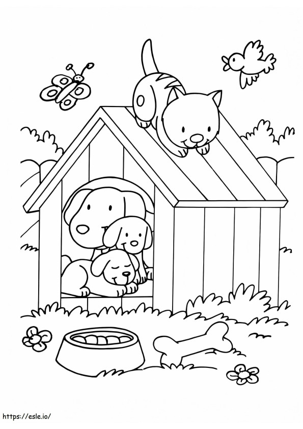Pets At Home Coloring coloring page
