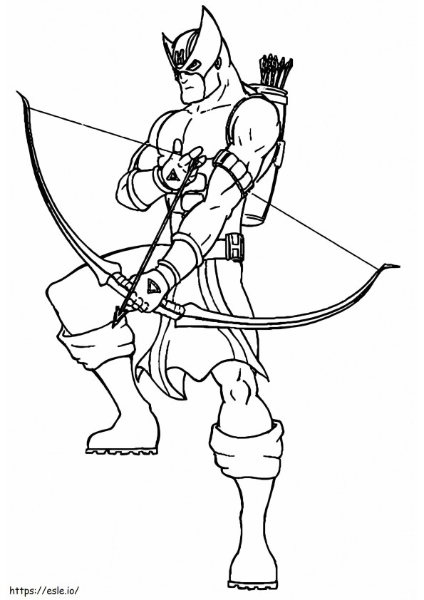 Hawkeye 5 coloring page