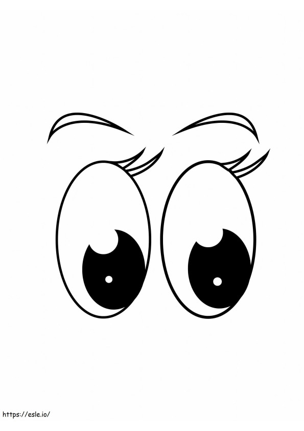 Adorable Eyes coloring page