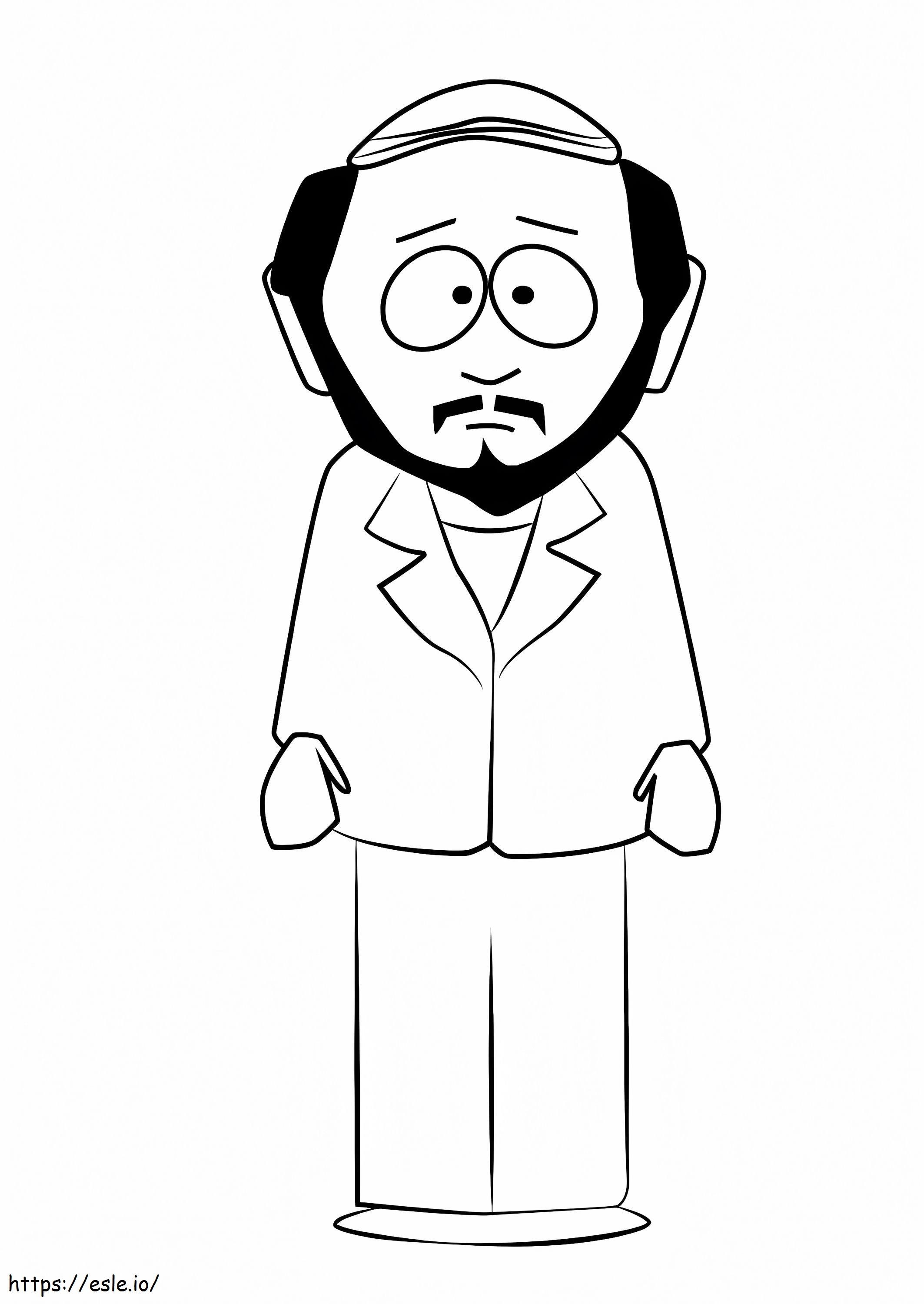 Gerald Broflovski De South Park coloring page