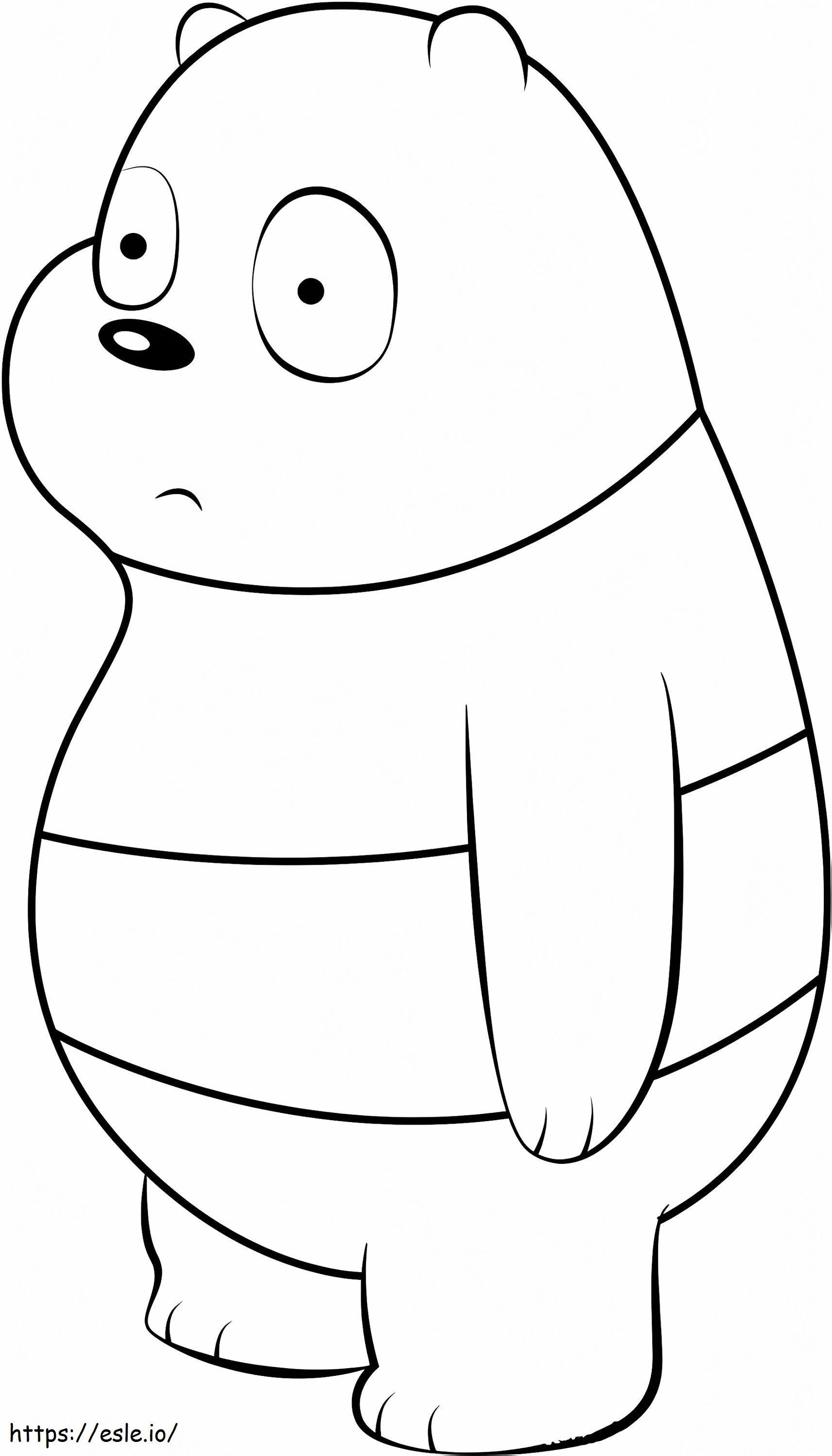 1531364963 Sad Panda Bear A4 coloring page