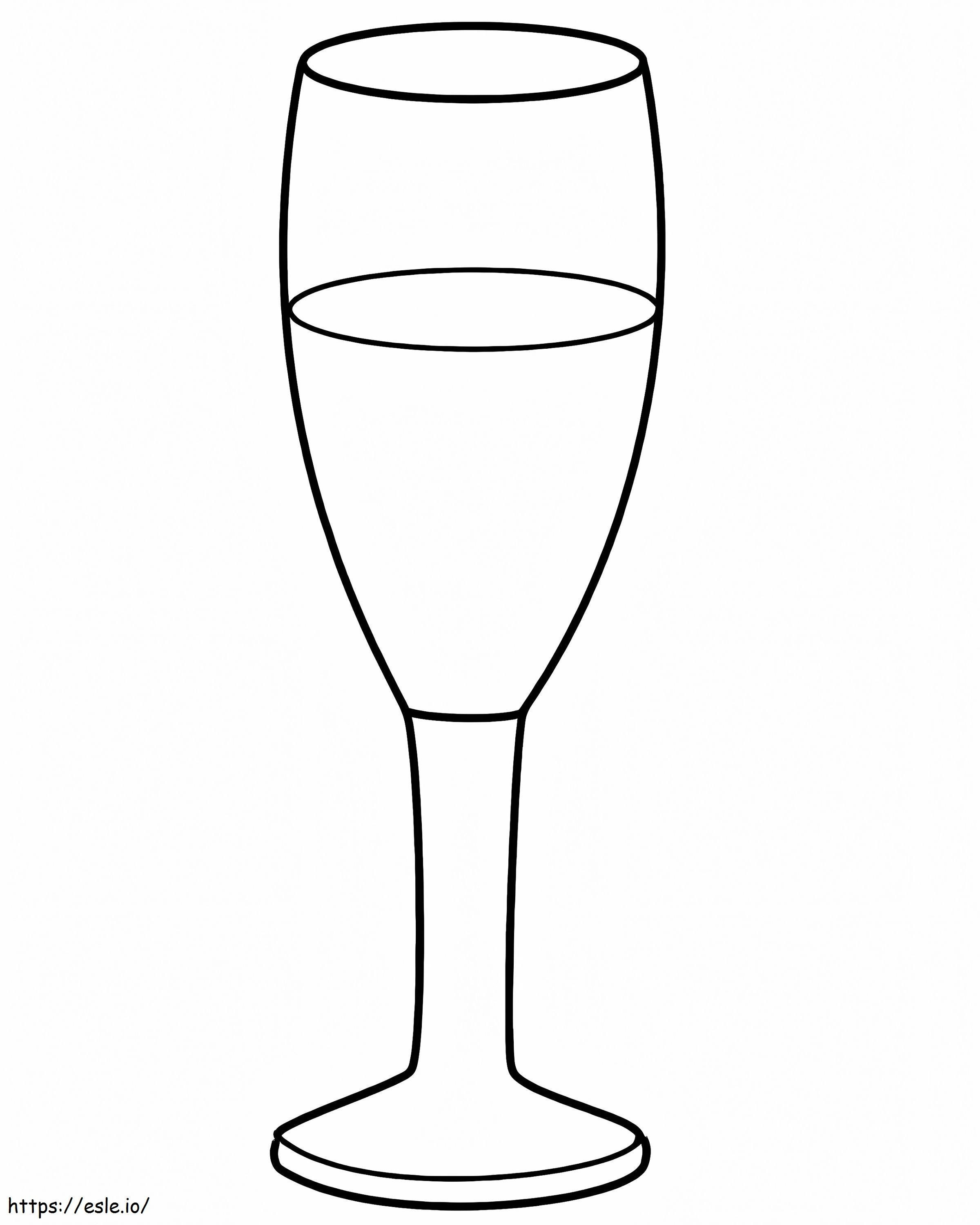 Copa de szampana kolorowanka