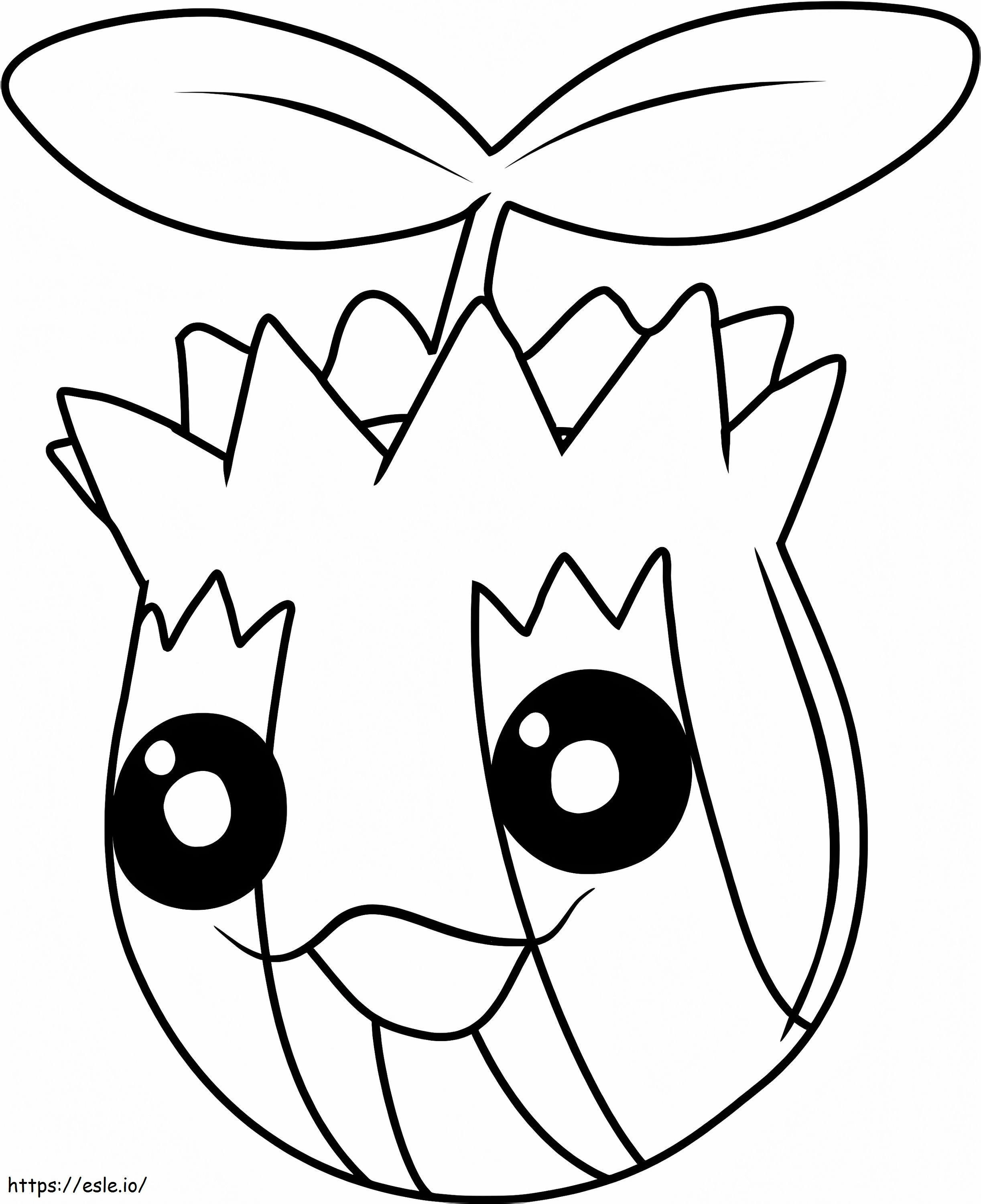 Coloriage Un Pokémon coulé à imprimer dessin