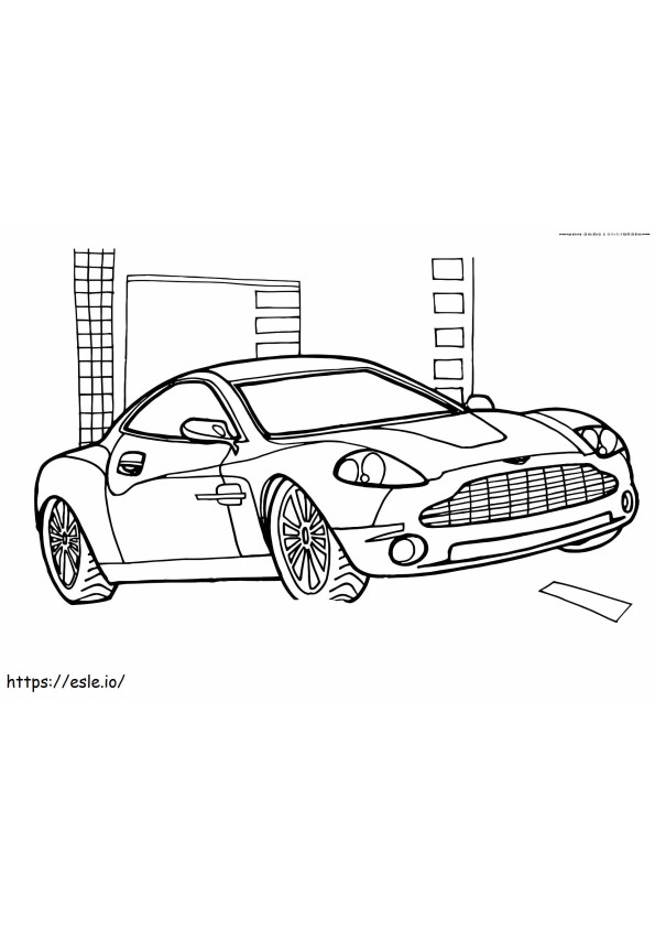 Coloriage 1527151921 Aston Martin V12 Vanquish à imprimer dessin