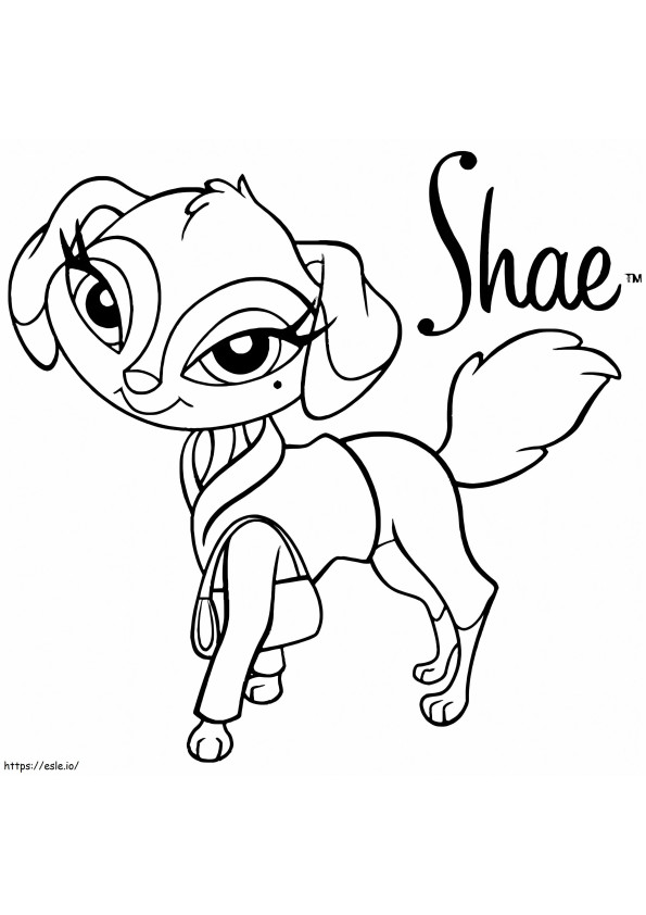 Shae From Bratz Petz coloring page