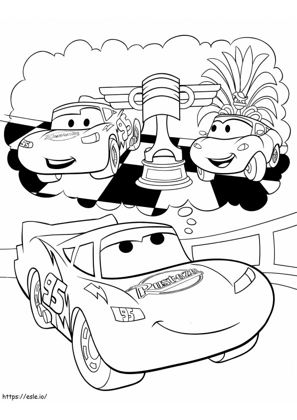 Lightning Mcqueen 8 coloring page