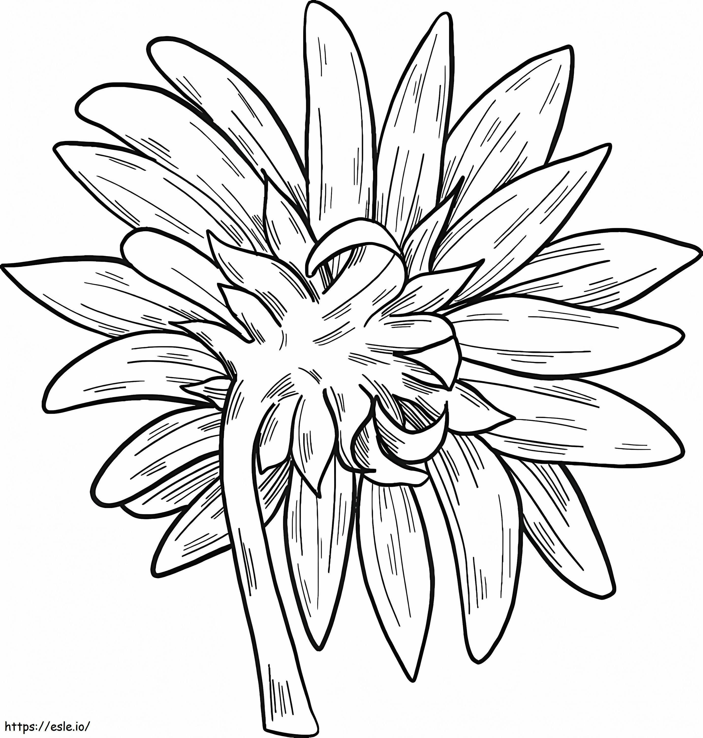 Free Sunflower Printable coloring page
